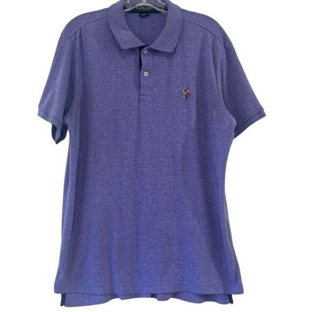 U.S. Polo Assn Luxury Feel Mens Short Sleeve Polo Shirt Size Large
